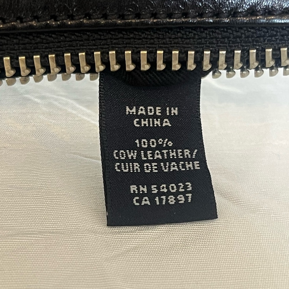 Banana Republic Black Leather Clutch Purse - Picture 7 of 8